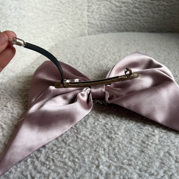 Cubic Zirconia Hair Bow Clip - Picture 4 of 8